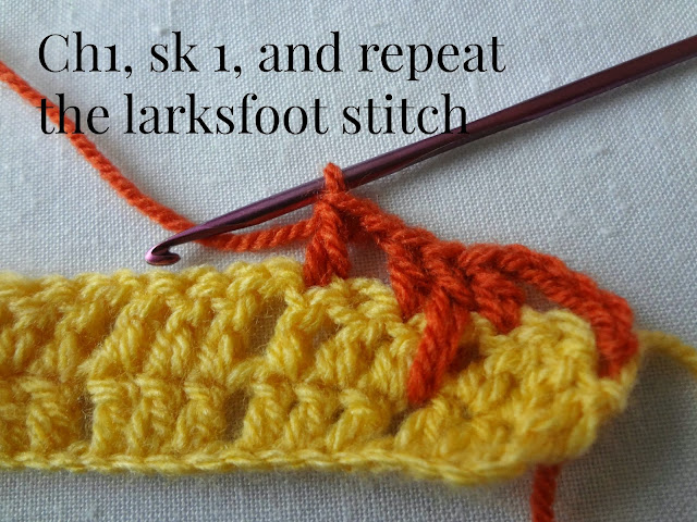 Larksfoot stich Crochet Pattern