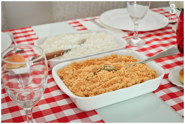 mesa posta almoço
