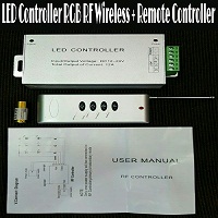 LED Controller RGB RF Wireless + Remote Controller 12-24V 12A