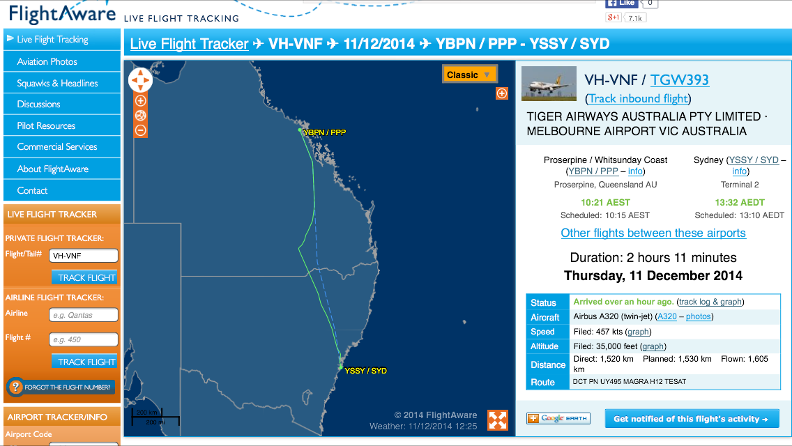 Central Queensland Plane Spotting TRIP REPORT Proserpine to Sydney to Proserpine Tigerair