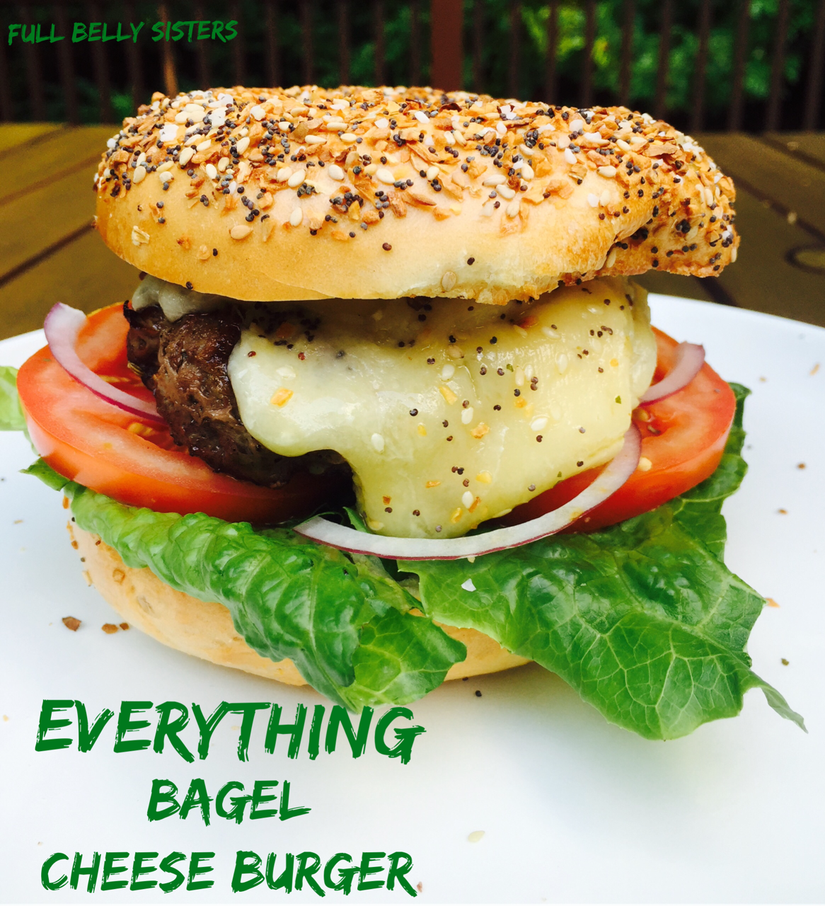 Everything Bagel Cheese Burger