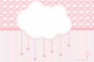 Pink Rain of Blessings or Rain of Love: Free Printable Invitation and Party Printables. Pink Rain of Blessings or Rain of Love: Free Printable Invitation and Party Printables.