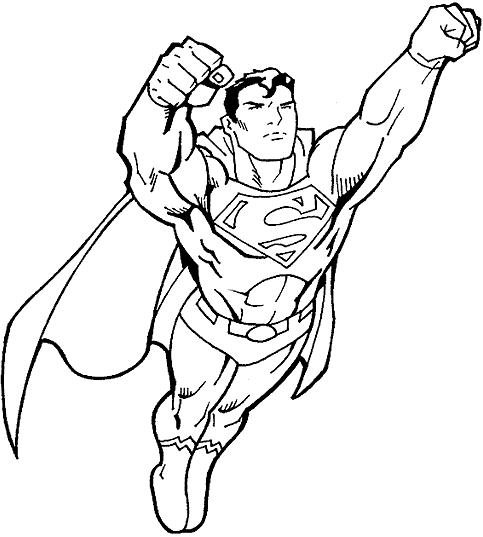Superman Coloring pages ~ Free Printable Coloring Pages - Cool Coloring