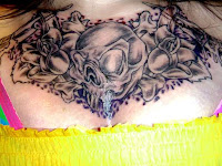 Blessed Tattoo On Chest Female