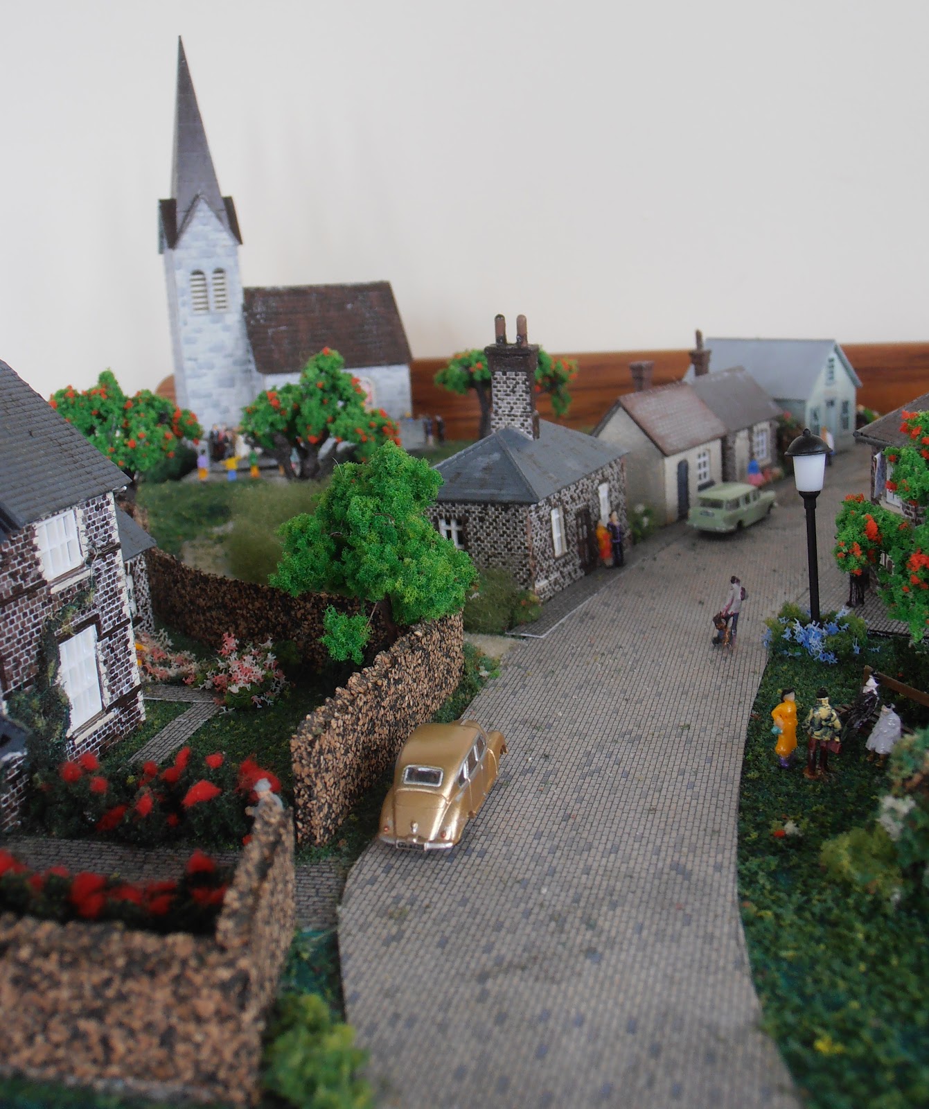 dolls houses and minis: The Miniature Village Layout - Left Side
