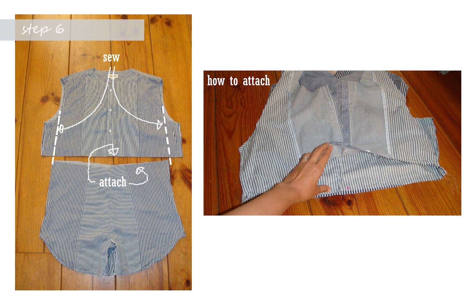 anienessence: DIY: Romper from Men's Shirt