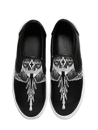 The Dark Flight: Marcelo Burlon County of Milan Embroidered Leather ...