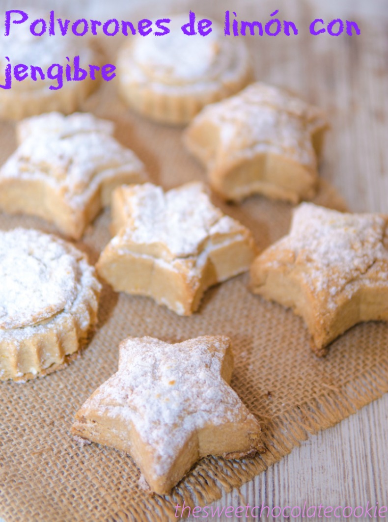 Polvorones de limon con jengibre