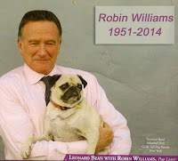 robin williams with dog pug