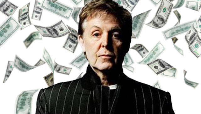 PAUL ON THE RUN: Paul McCartney remains the richest person in the music