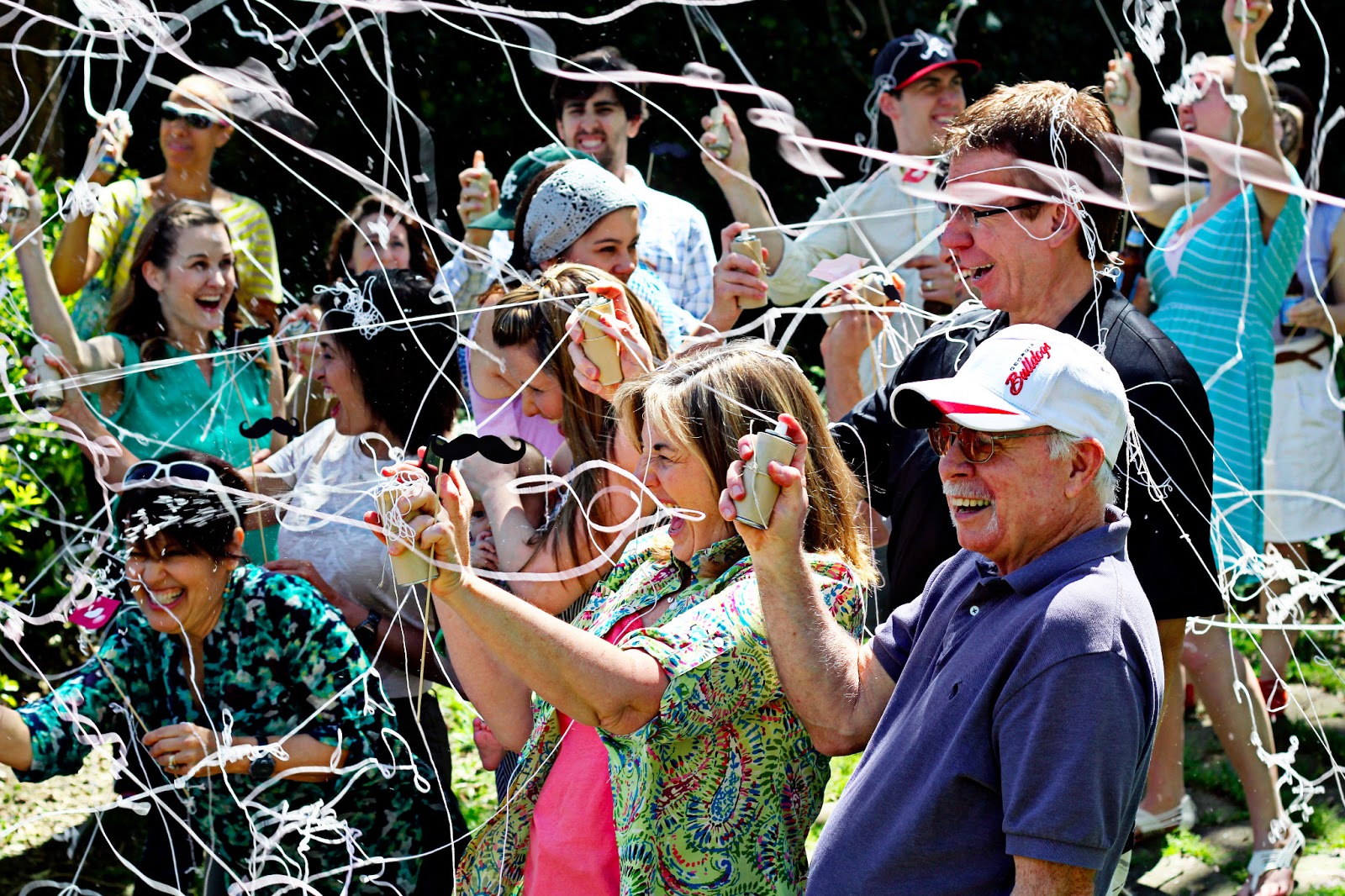 Front Porch Sittin' with the Fentons: A Silly String Gender Reveal Party
