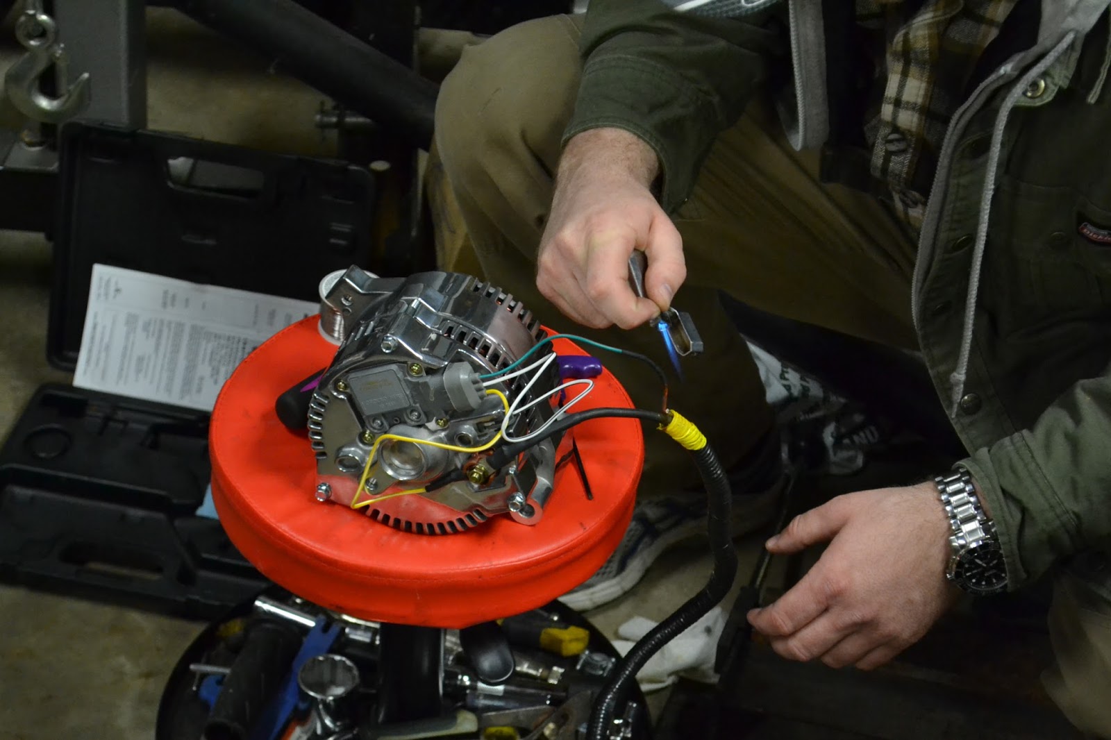 Fox Body Alternator Relocation Kit
