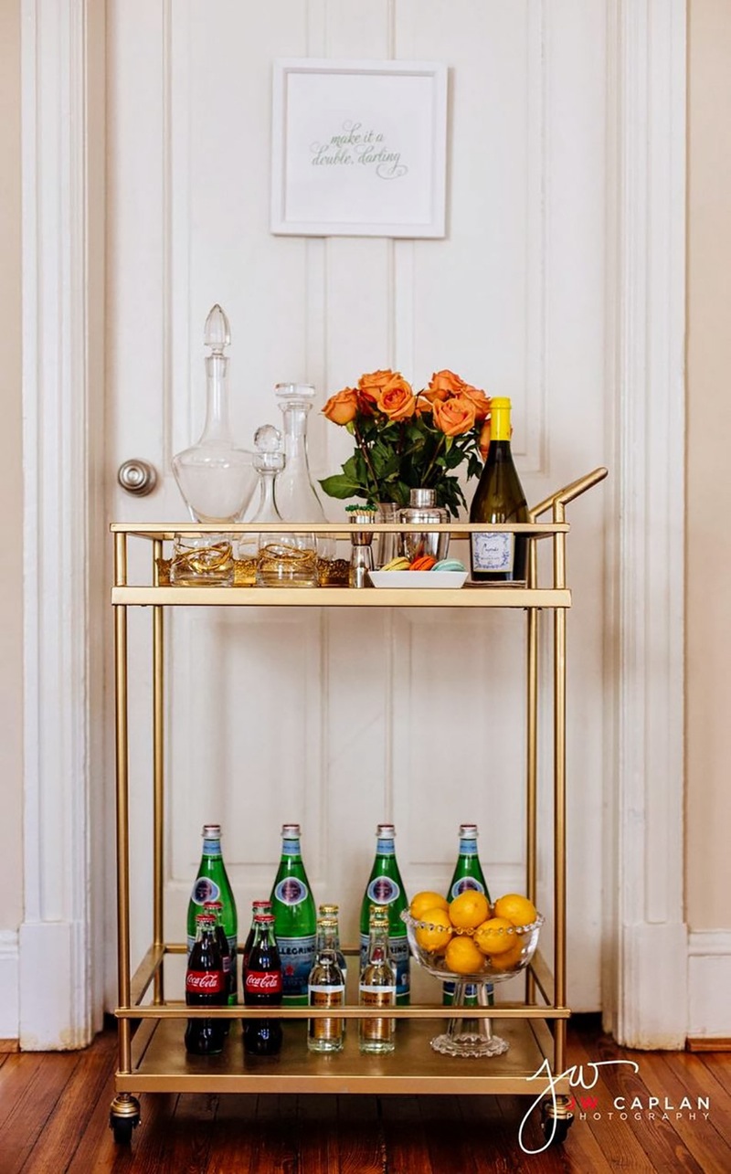 What I Love Wednesday Gold Bar Carts South Shore Decorating Blog