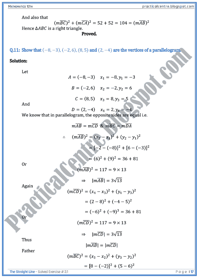 exercise-no-2-1-solved-exercise-the-straight-line-mathematics-xii