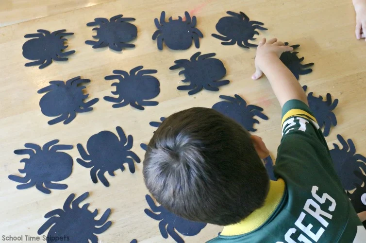 spider number matching game