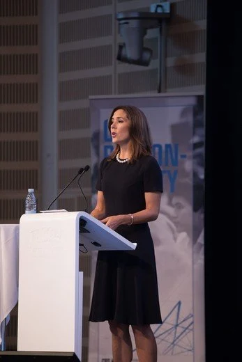  Crown Princess Mary of Denmark visited the Children's Phone Support Center and attended the CBS Responsibility Day event