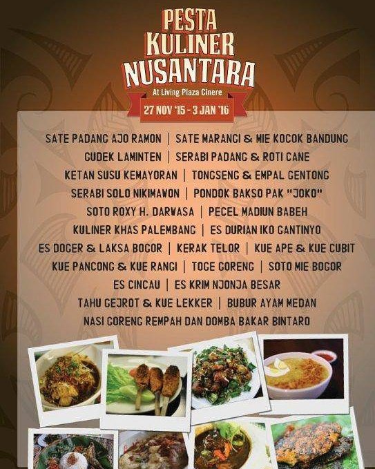 Living plaza Cinere Pesta Kuliner Nusantara