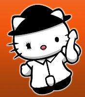 Hello Kitty in Clockwork Orange costume