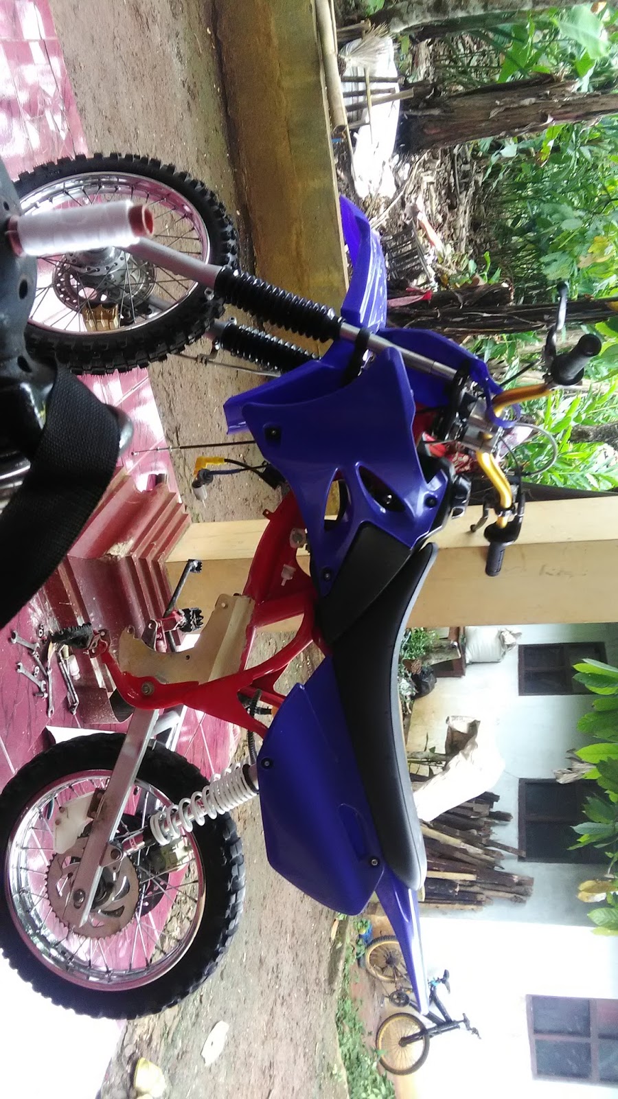 Foto Gambar Modifikasi Rangka Trail Suzuki Tornado Bebek Modifikasi