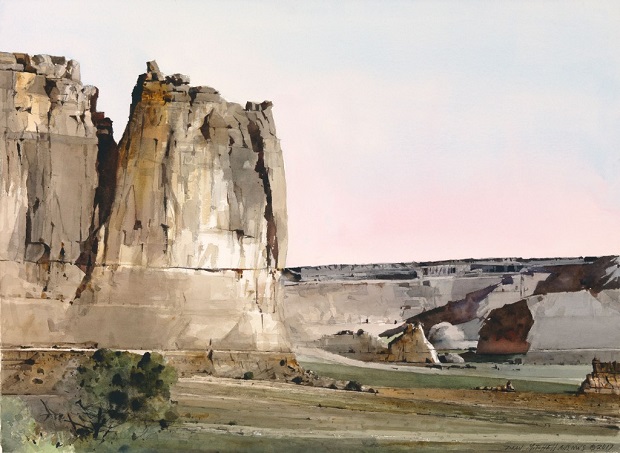 by Dean L. Mitchell, "Crowns of Zion" - watercolor | pinturas, obras de arte, american art. by Dean L. Mitchell, "Crowns of Zion" - watercolor | pinturas, obras de arte, imagenes bellas de paisajes, american art.