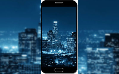 Los Angeles Bleu Nuit - Fond d'Écran en QHD pour Mobile
