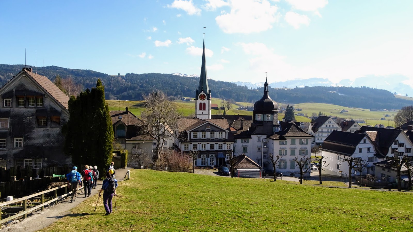 Altstätten SG Gäbris Gais AR Wandern mit Freunden