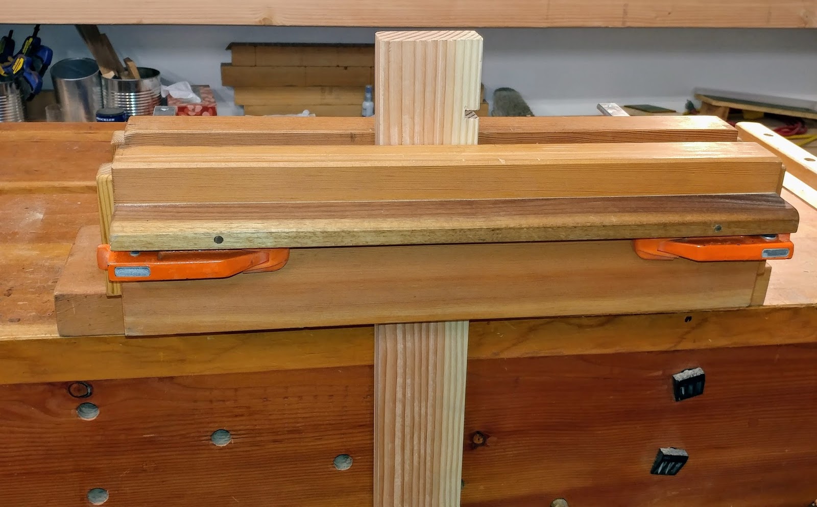 Oregon Woodworker By Andy Margeson Portable Workbench Part Three This Is Something I Already Know How To Do Based On My Experience Years Ago Making Moxon Vises Using Bar Clamps Here One That Kept