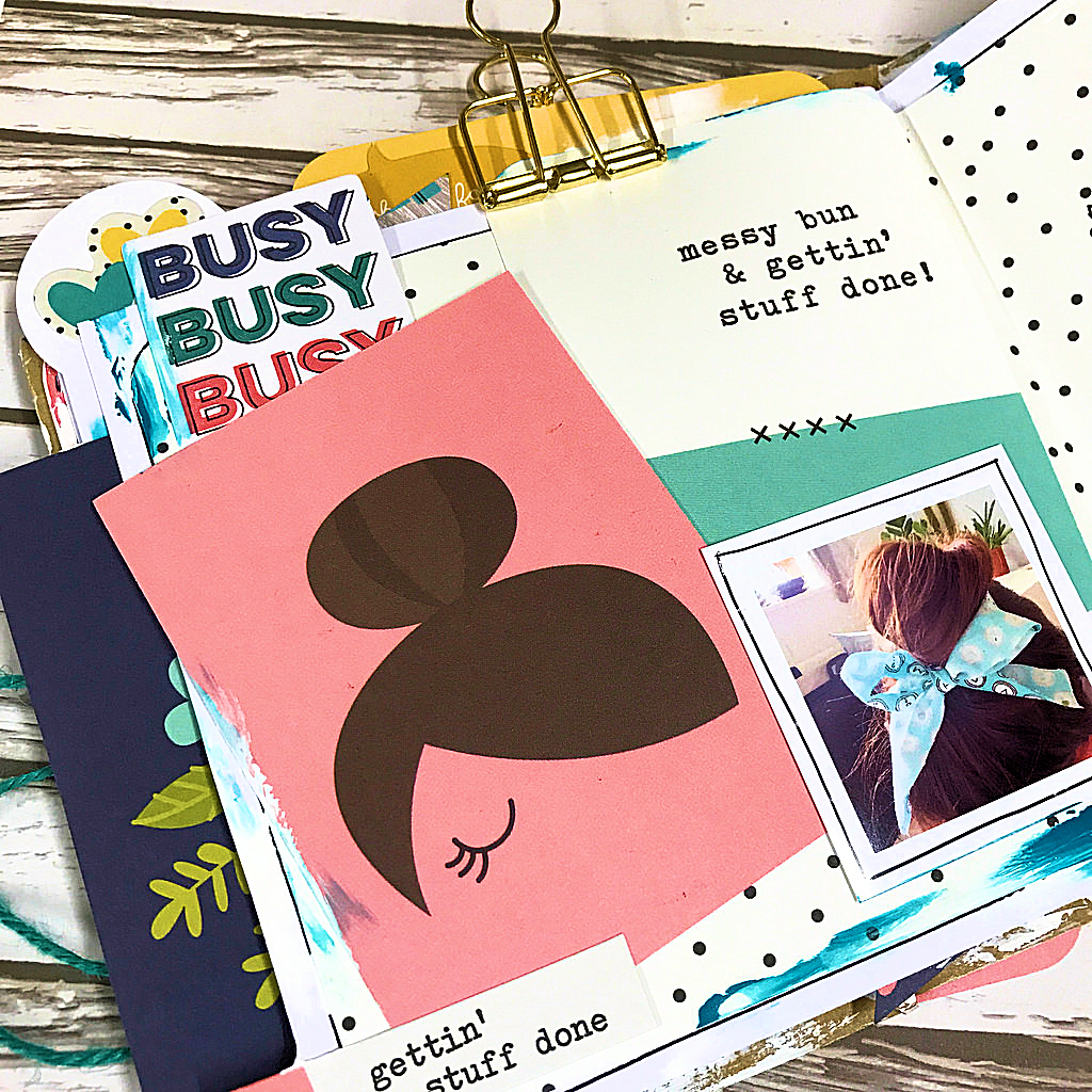 Scrap, Paper, Scissors Simple Stories Paper Bag Mini Book With Video