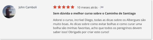 curso caminho de santiago