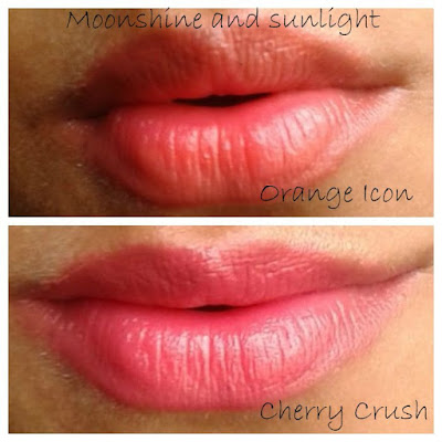 Maybelline Colorshow lipsticks in CHERRY CRUSH & ORANGE ICON | Review, Swatches