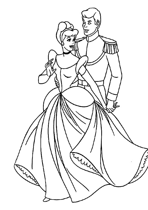 Imagenes de Cenicienta para colorear-Colorear dibujos,letras
