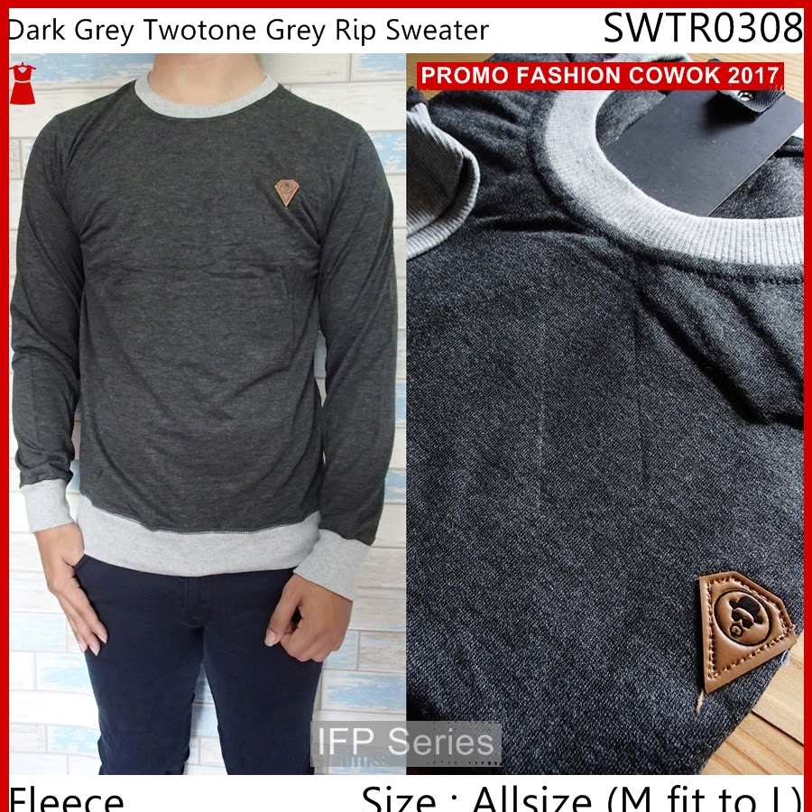 BIMFGP156 Grey Sweater Casual Distro Pria PROMO