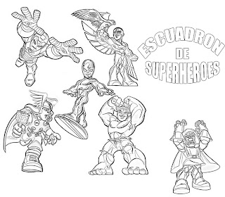 Escuadron de Superheroes - Hulk -Thor - SILVER-SURF - Iroman