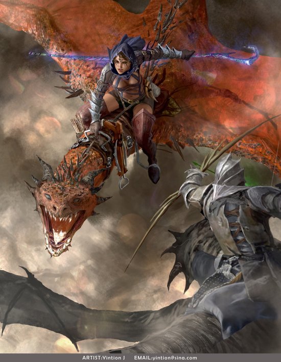 As incríveis ilustrações de fantasia e ficção para game de Yintion Jiang Yintion Jiang artstation arte ilustrações ficção científica fantasia sketches mulheres games
