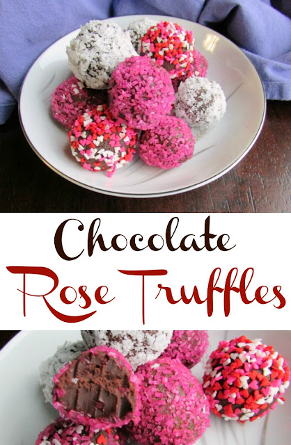 Chocolate and roses are the pinnacle of love and decadence. So why not pair them together in these delicious truffles? Perfect for Valentine's Day, after a romantic meal or as a sweet finish to brunch! A bit of decadence and a lot of love rolled up in a perfect truffle package. Dark chocolate and rosewater pair perfectly together for a one of a kind treat.