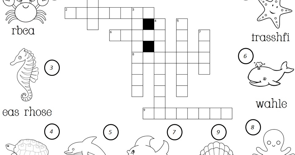 Strand At Sea Crossword Seaside Crossword