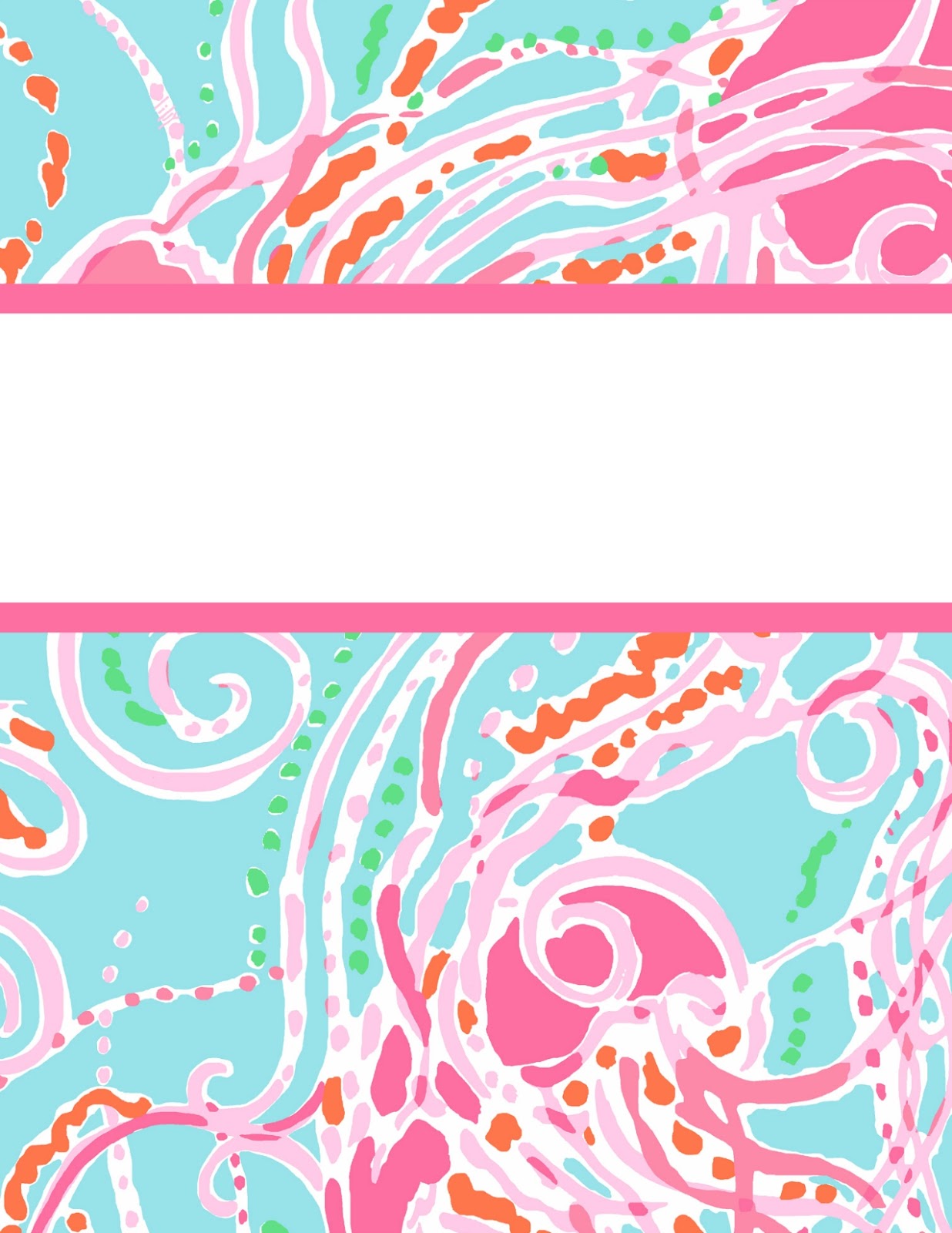 9 Best Images Of Lilly Pulitzer Blank Binder Printables Cute Binder 