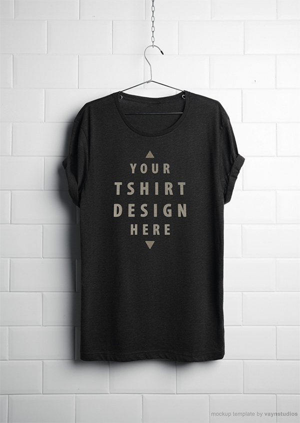 Free Realistic Hanging T-Shirt Mockup PSD Download T-shirt Mockup PSD Terbaru Gratis - Free Realistic Hanging T-Shirt Mockup PSD