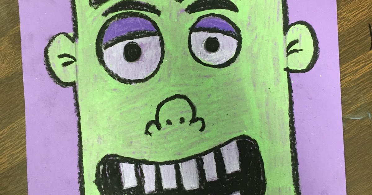 Elements of the Art Room: Fun First grade Frankensteins!
