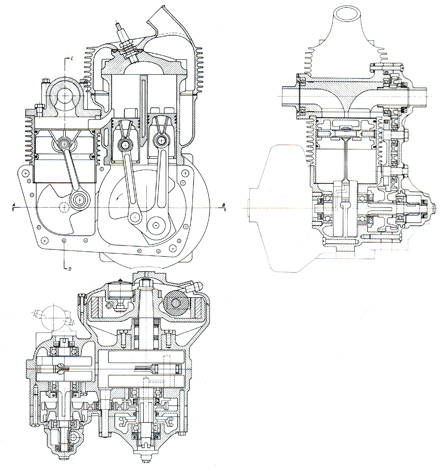 DKW ULd 250 engine cutaway