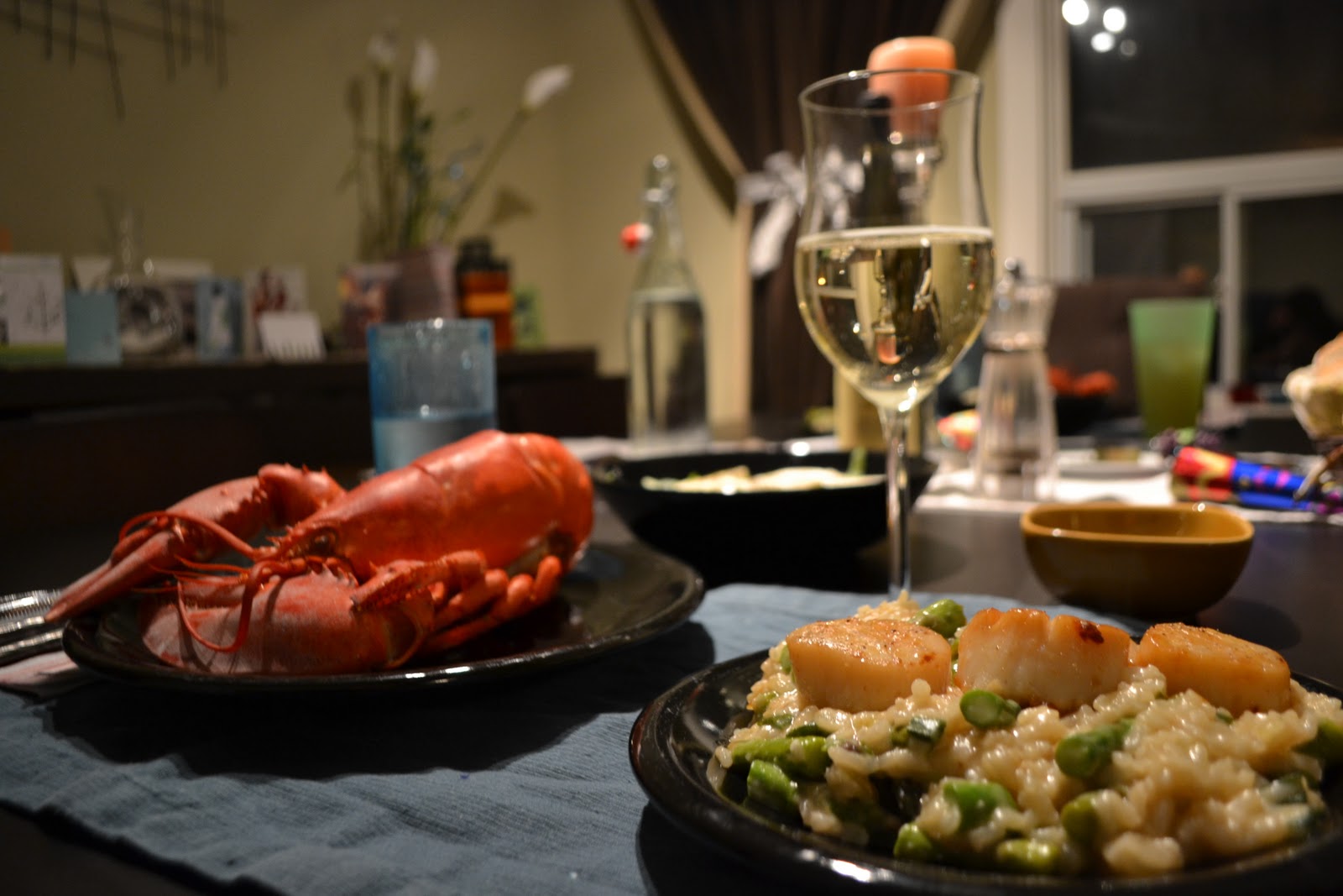 What Would Sunny Eat? Recipe Steamed lobster and Champagne risotto