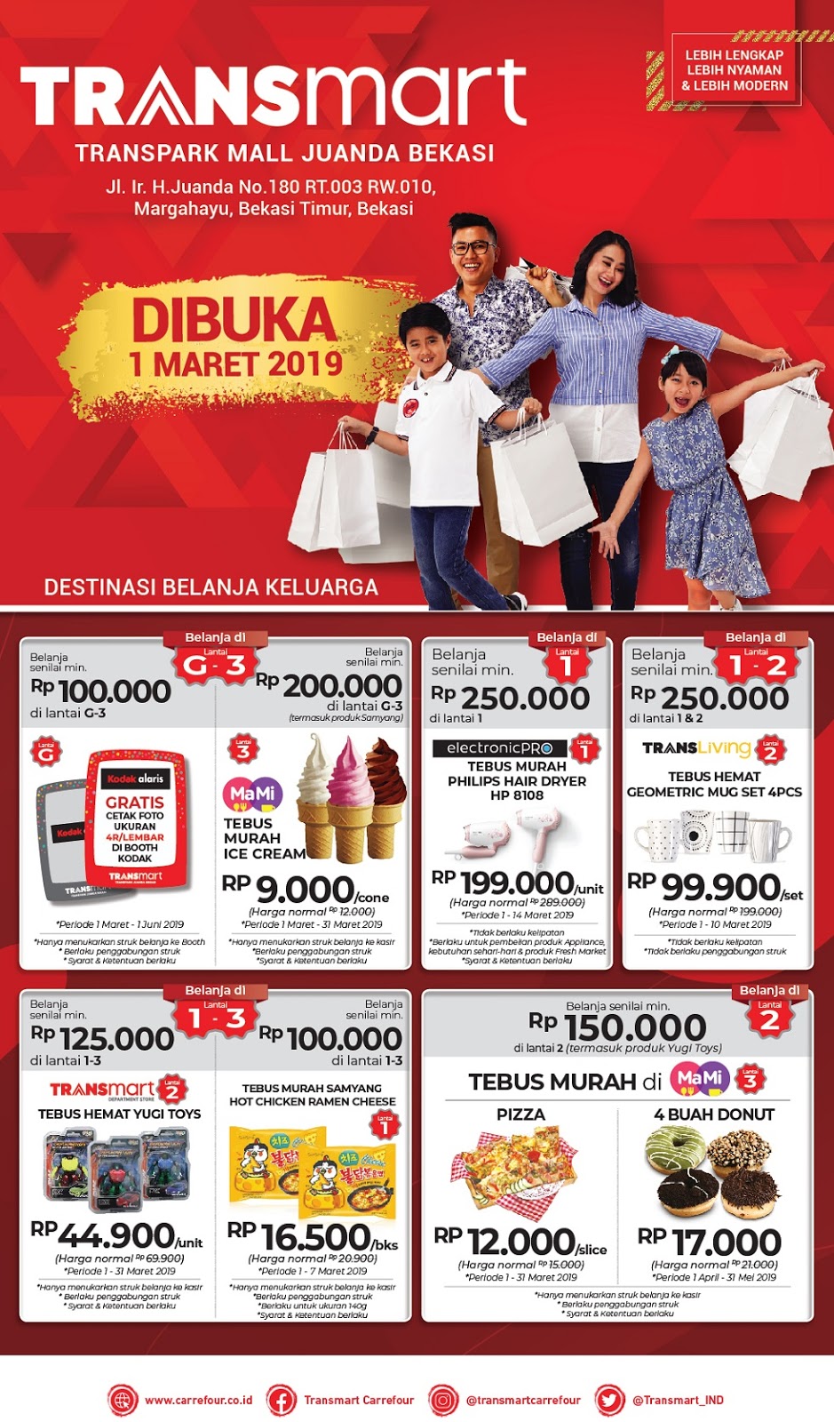 #Transmart #Carrefour - #Promo Opening Transpark Mall Juanda Bekasi (s.d 03 Maret 2019) #Transmart #Carrefour - #Promo Opening Transpark Mall Juanda Bekasi (s.d 03 Maret 2019)