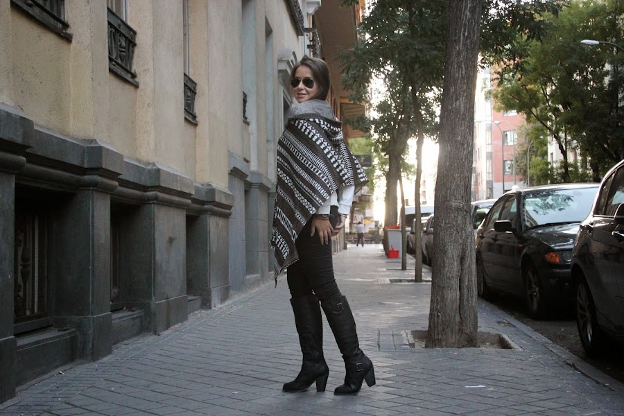 DIY Cómo hacer poncho muy fácil blog diy y blog de costura.