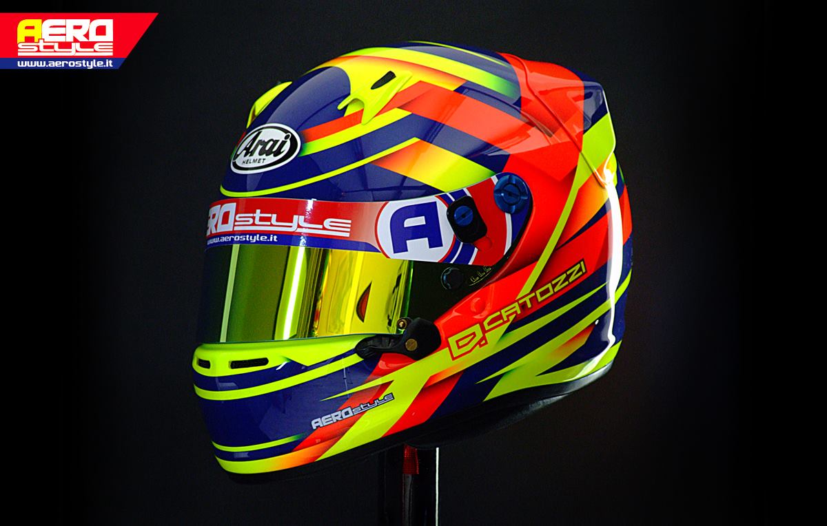 Racing Helmets Garage Arai SK6 D.Catozzi 2015 by Aerostyle Aerografie