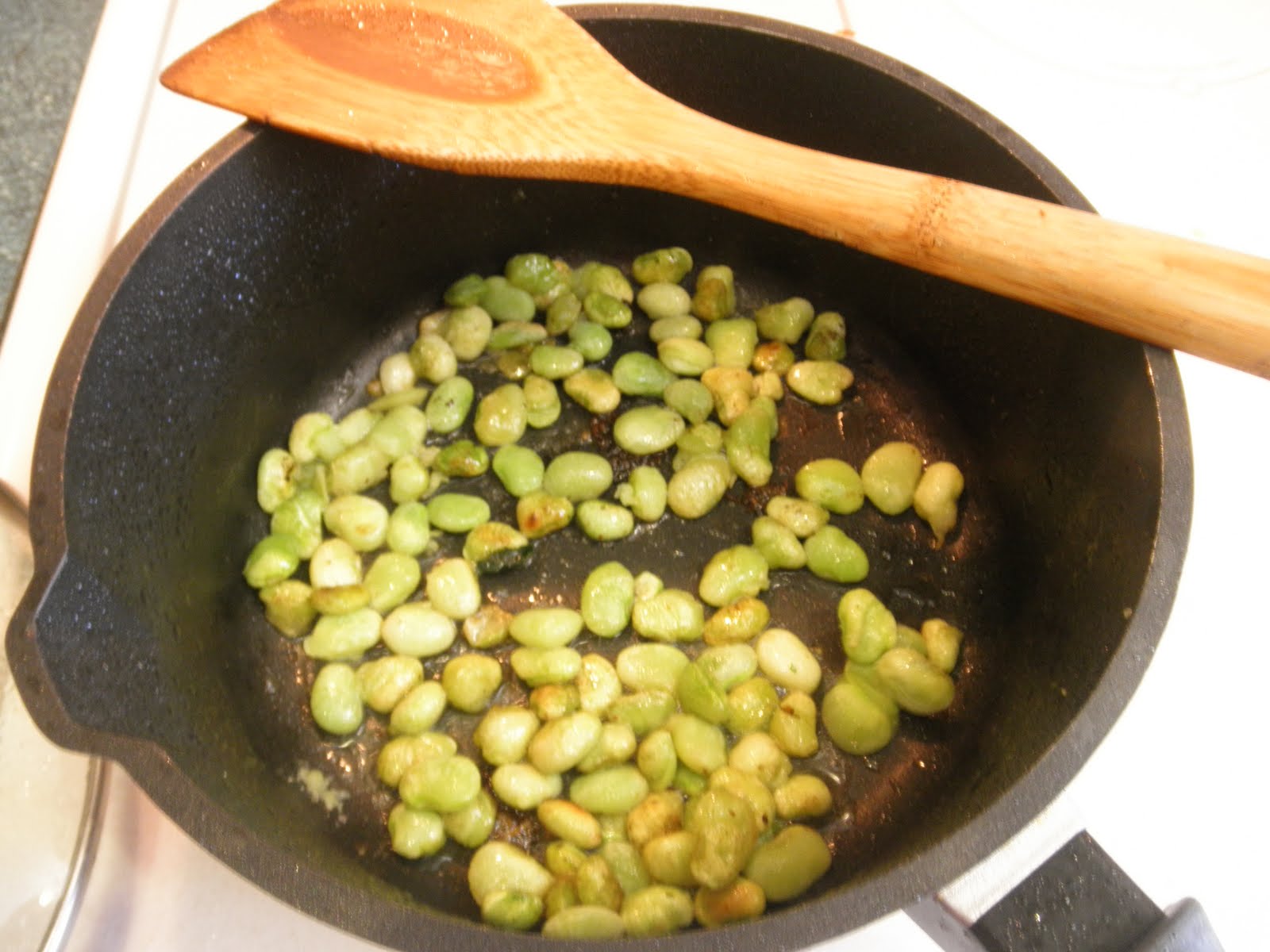 Haitian Creole Preparing Rice with Lima Beans and Black Mushrooms