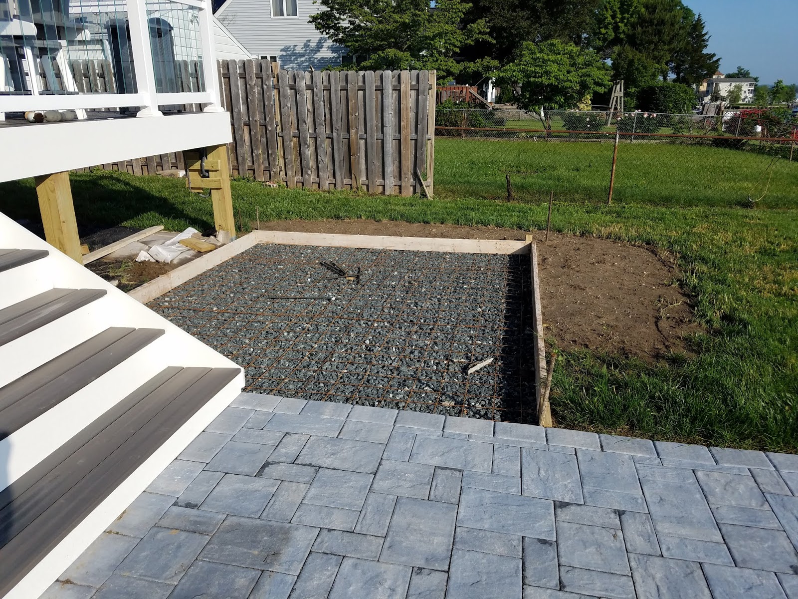 Custom Stoneworks & Design Inc. Concrete pad for hot tub in Dundalk