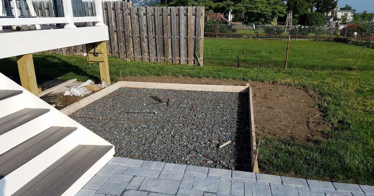 Custom Stoneworks & Design Inc. Concrete pad for hot tub in Dundalk
