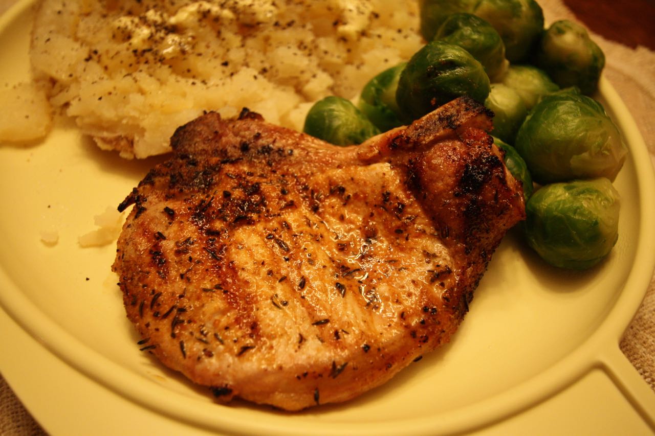 The Roediger House Meal No. 1513 Grilled CreoleSeasoned Pork Chops