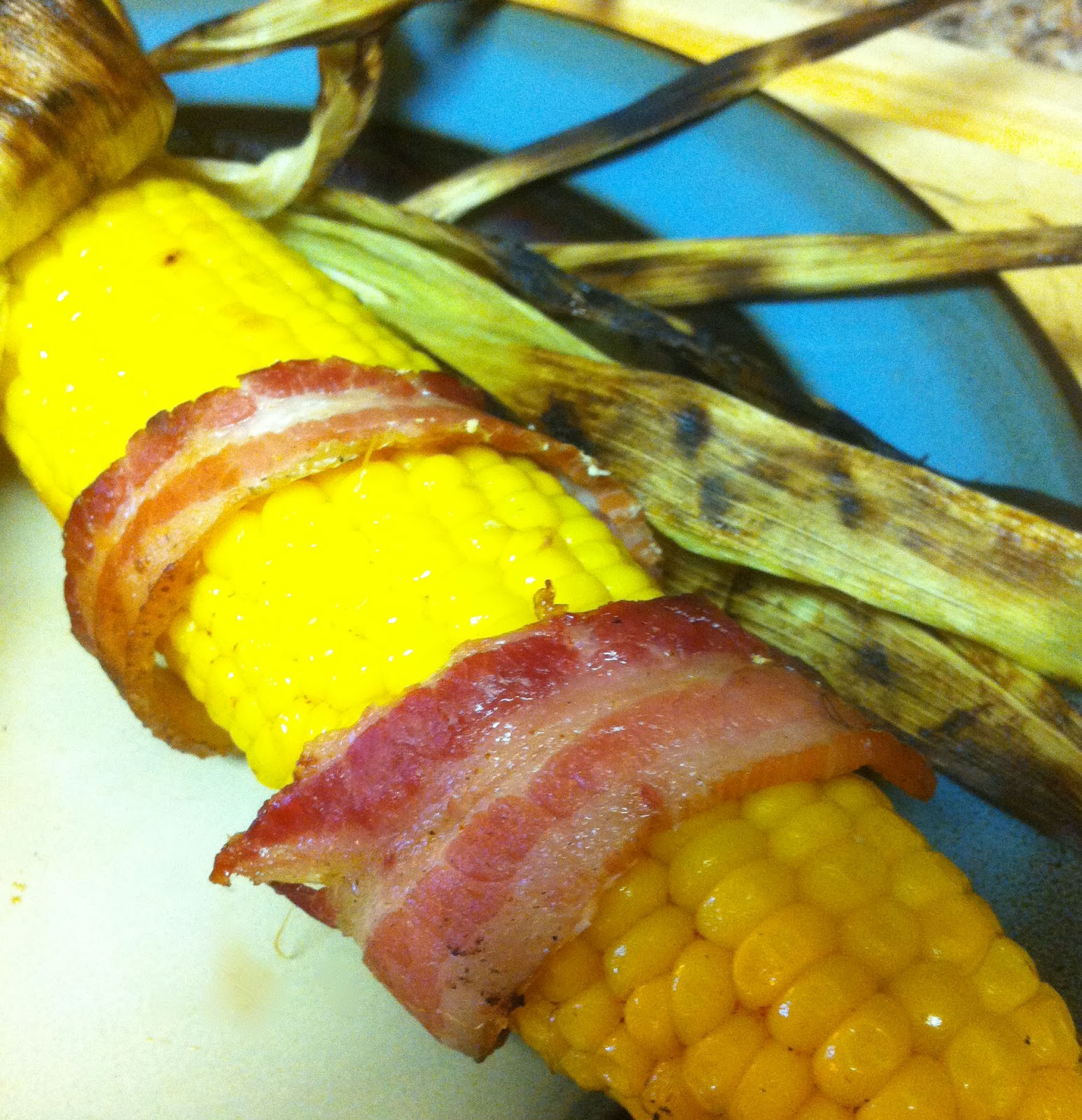 24 Hour Foodie Grilled Bacon Wrapped Corn on the Cob