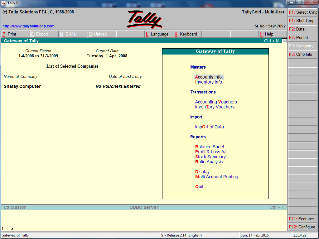 Free Download Tally 9 - Graphic City